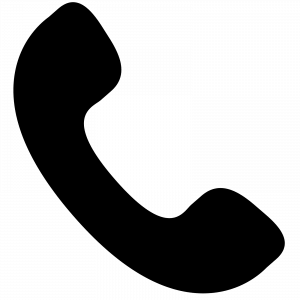 Black telephone symbol